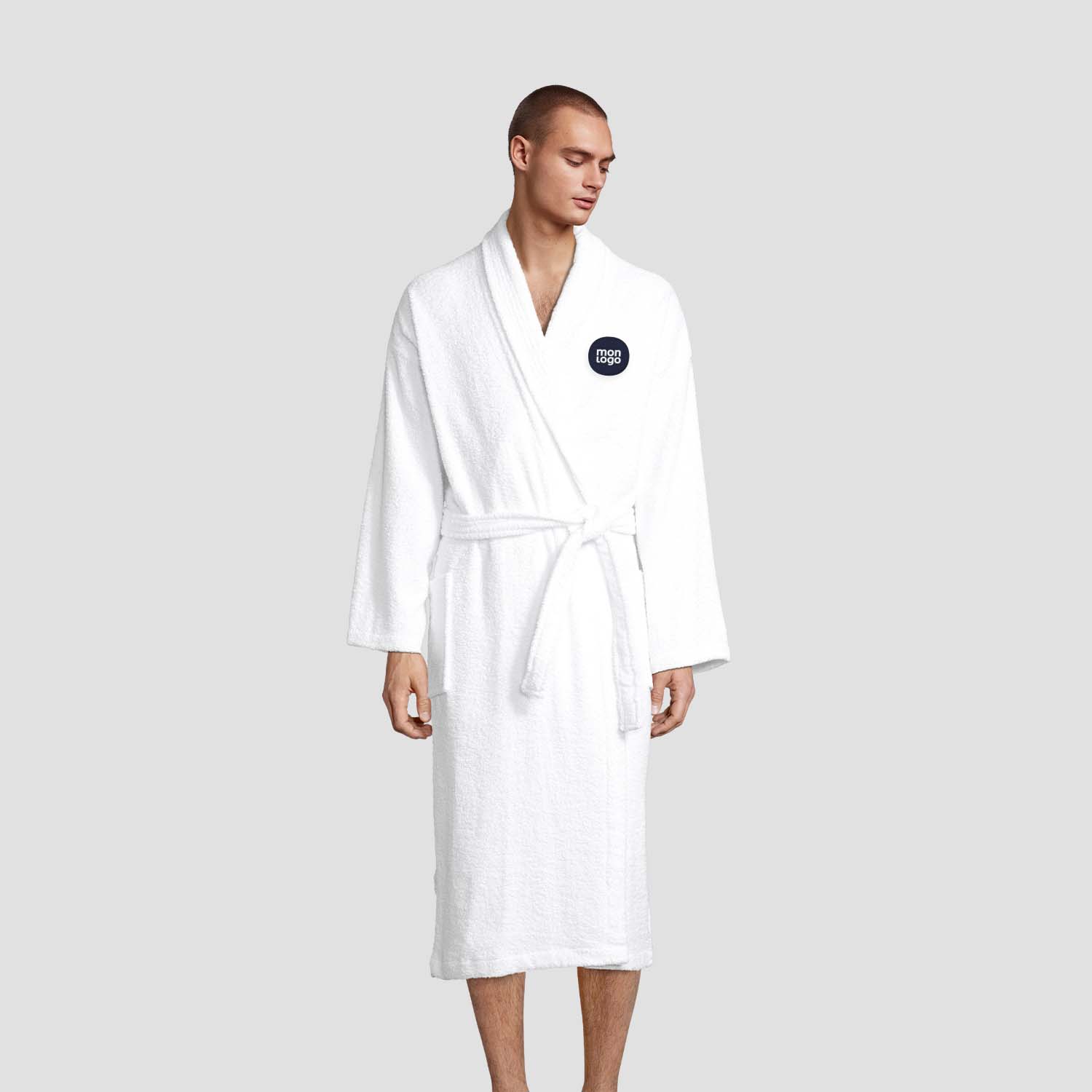 Peignoir Personnalisé Mixte Blanc 'Palace'