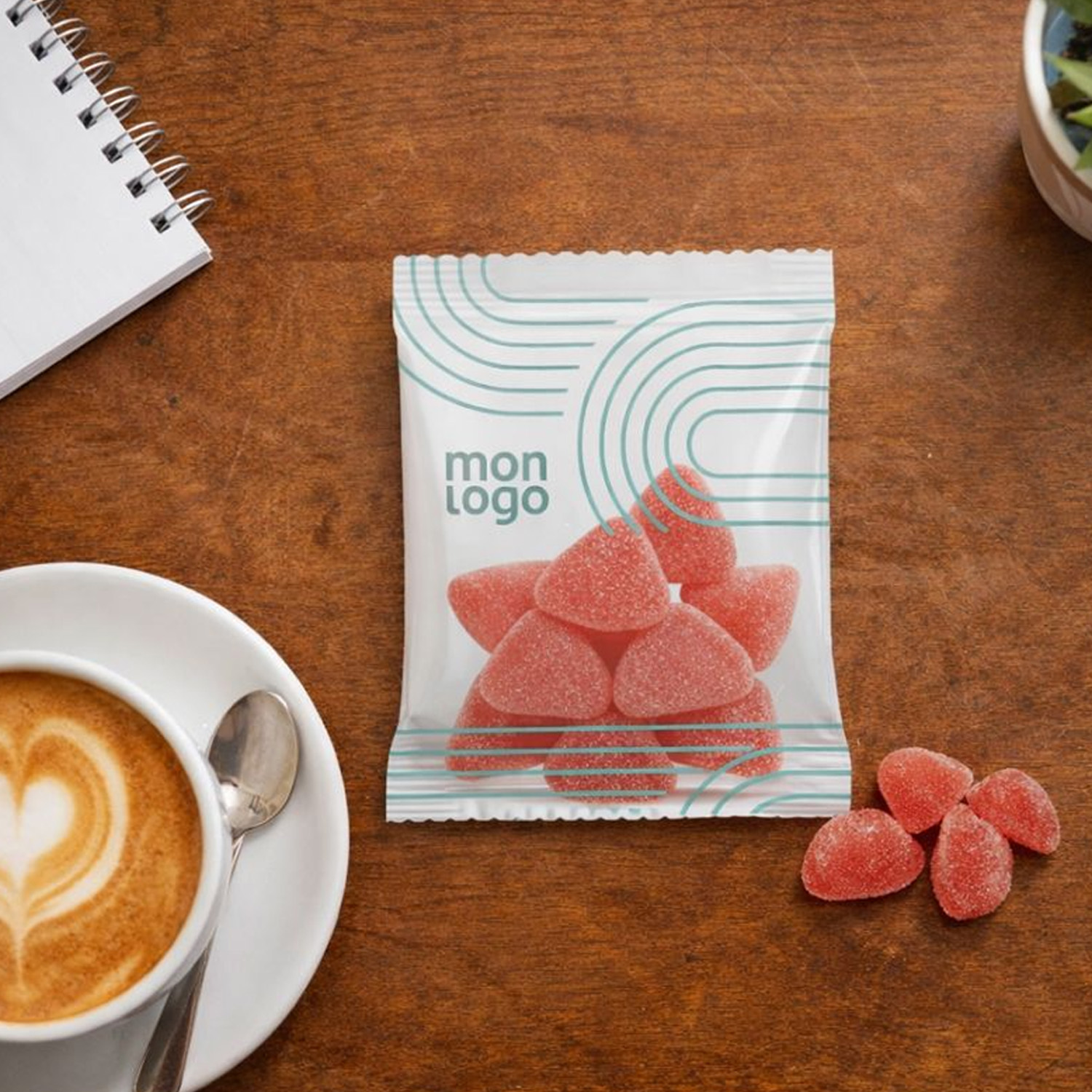 Lot de 100 Sachets de Bonbons Haribo® Personnalisés 'Tagada'
