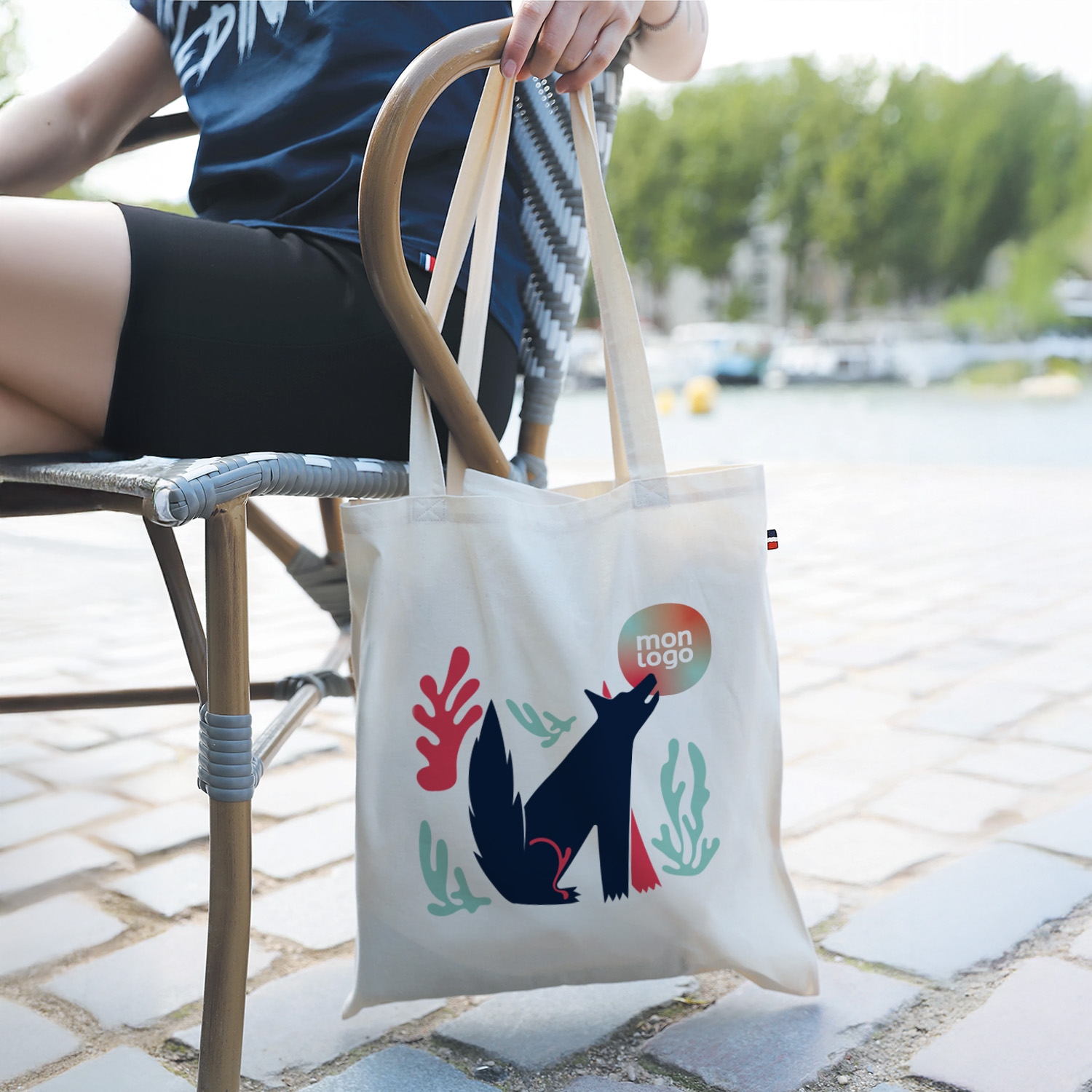 Tote Bag Personnalisé Coton Bio Made in France 'Thomas'