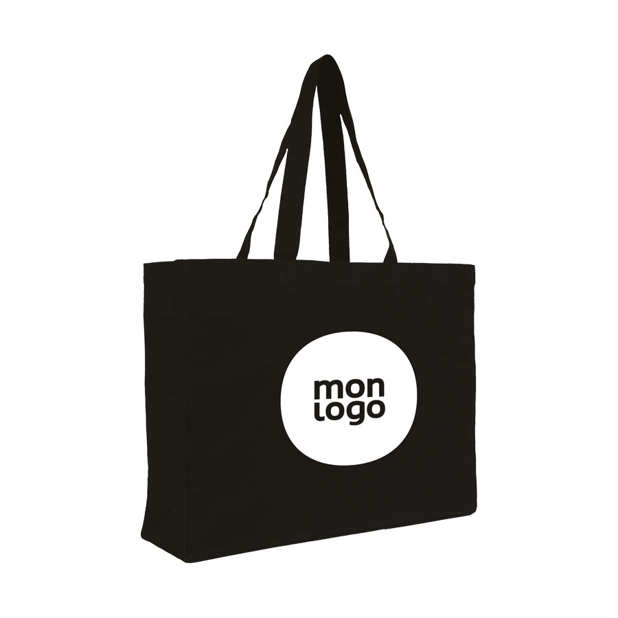 Tote Bag Personnalisable Grand Format Noir