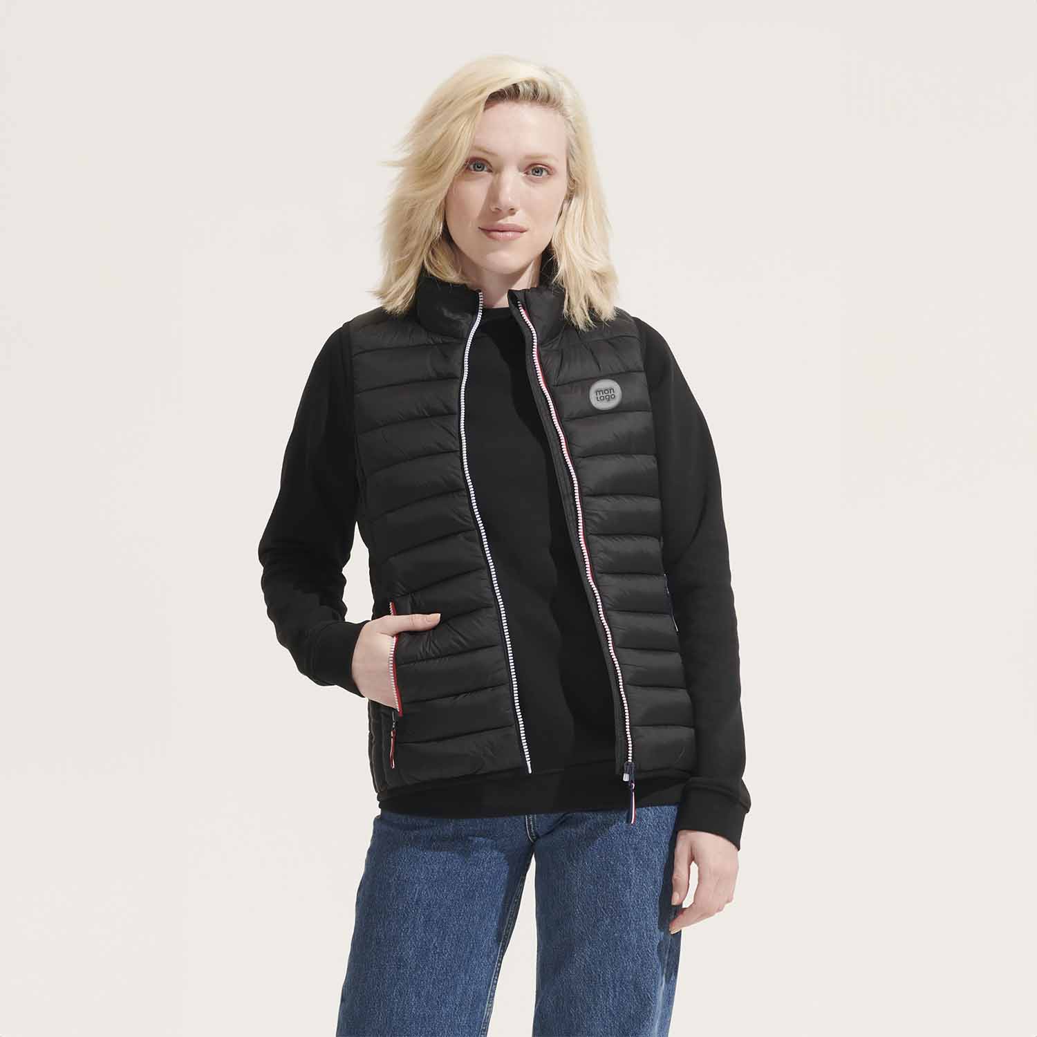 Doudoune Sans Manches Femme 'Victoire' Personnalisable.