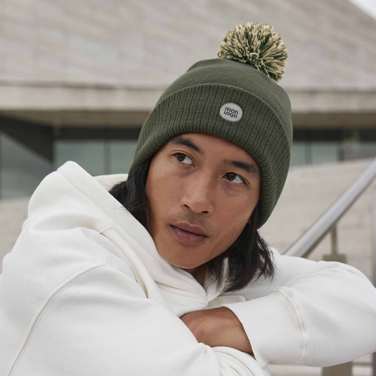 Bonnet Personnalisable Pompom Beechfield® 'Snobi'