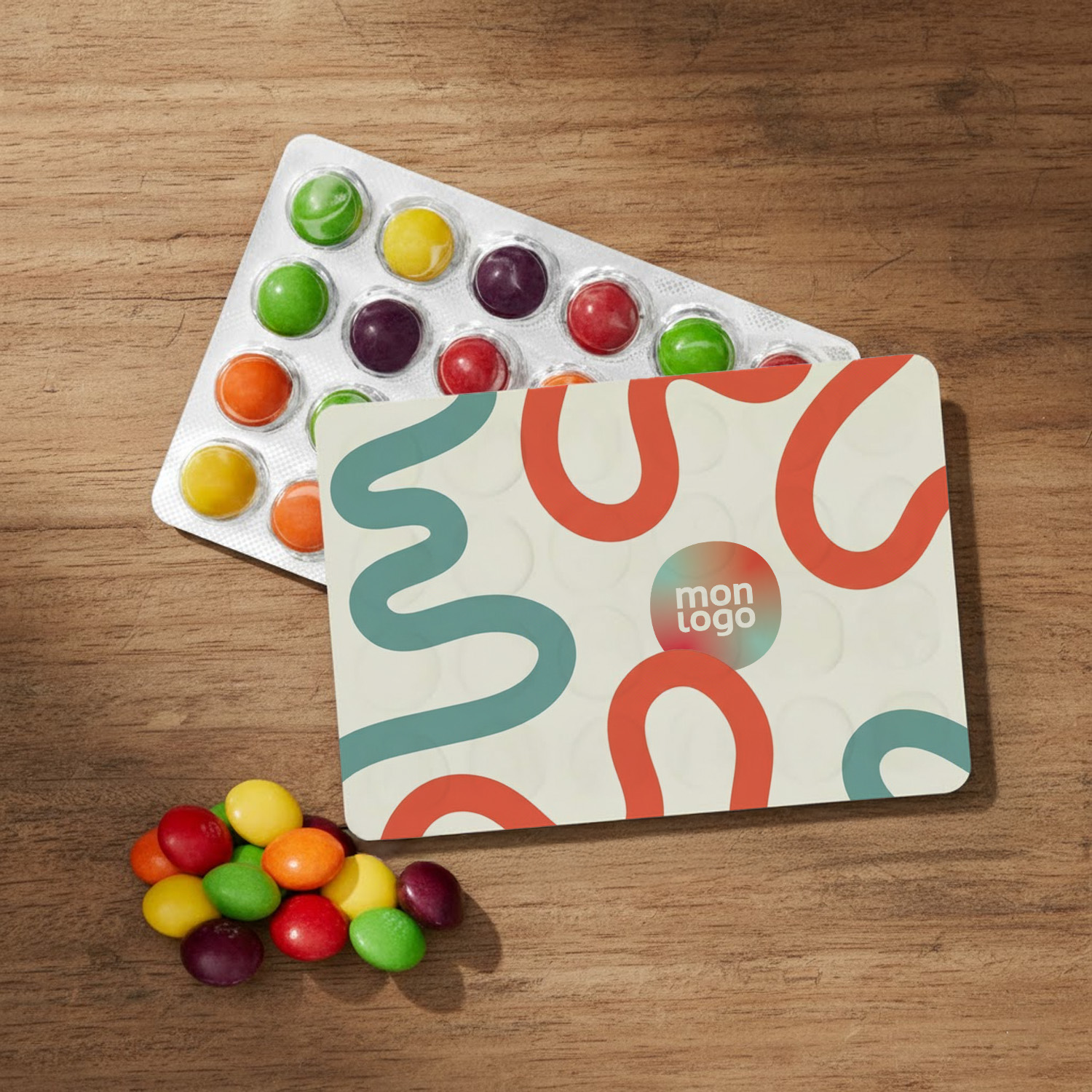 Tablette de Bonbons Personnalisé 'Skittles'