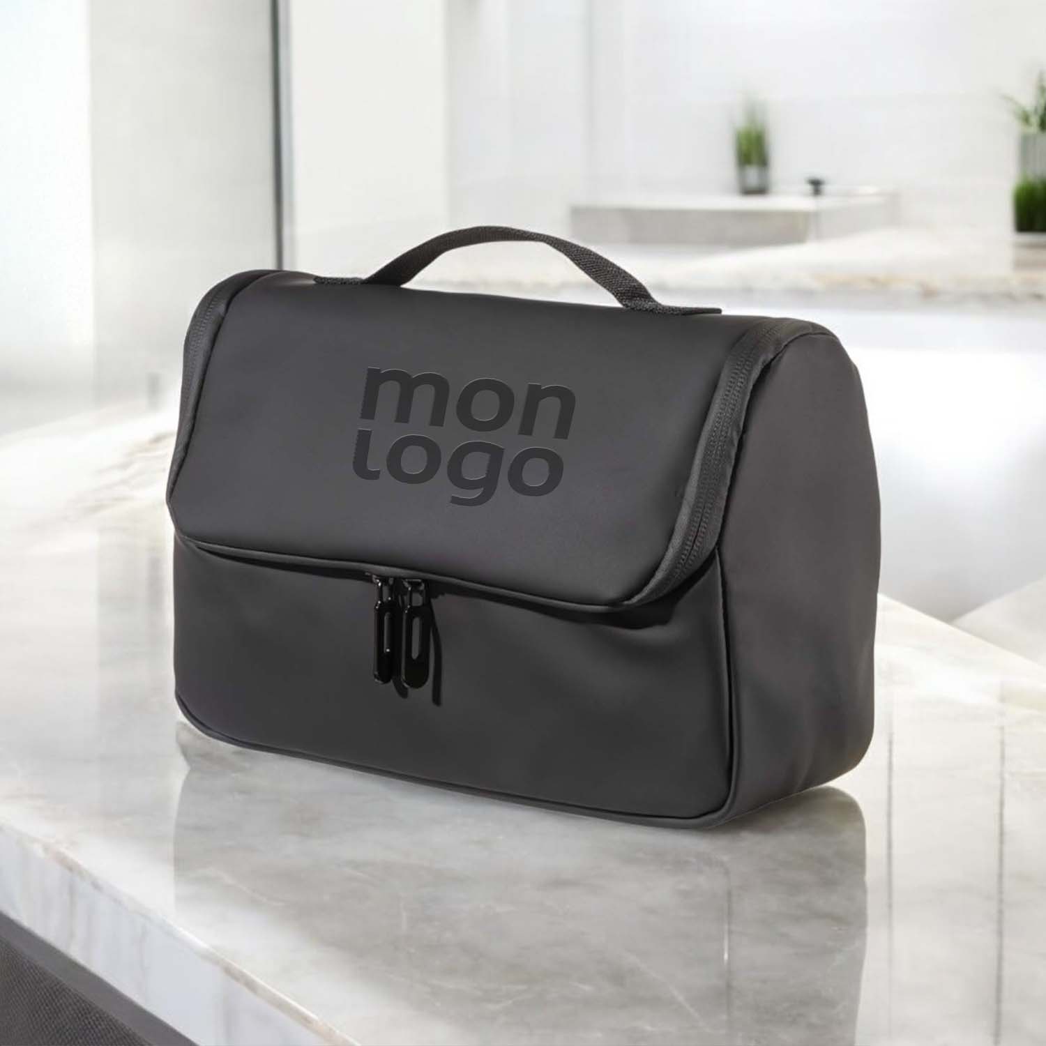 TROUSSE DE TOILETTE PERSONNALISEE EN PU 'OLYMPOS'