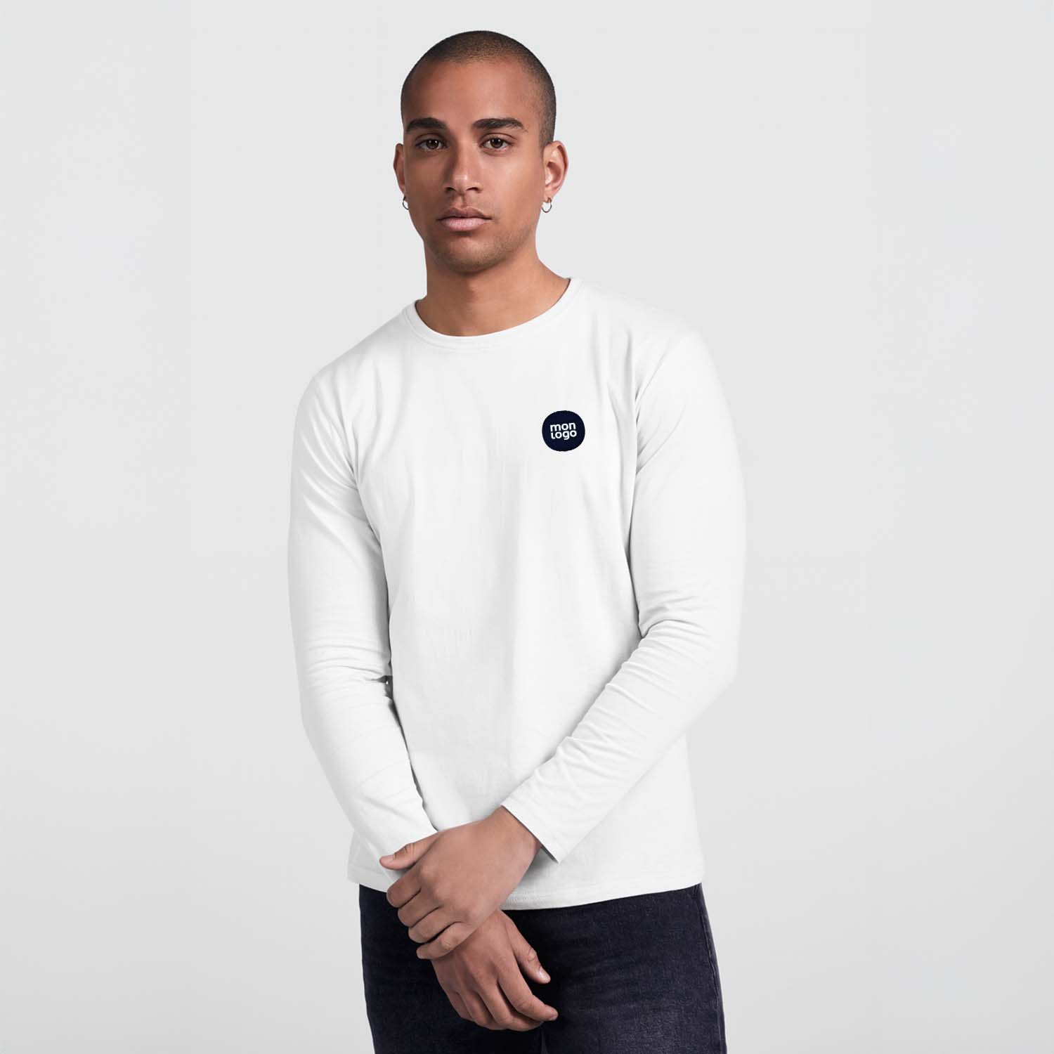 TEE-SHIRT HOMME ML BLANC PERSONNALISABLE 'EXTREME'