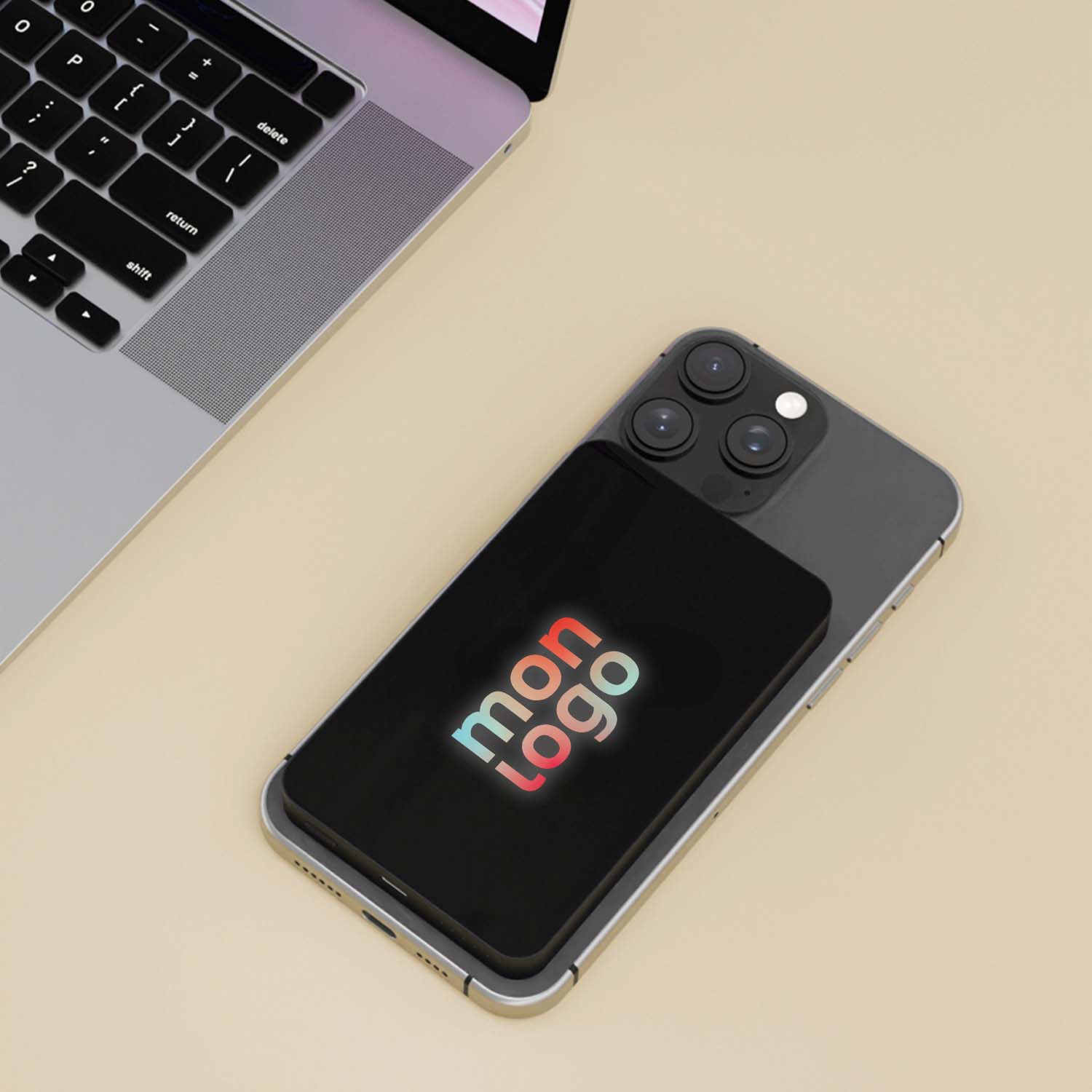 POWERBANK 5000 mAH LUMINEUSE PERSONNALISABLE 'MAGSY'