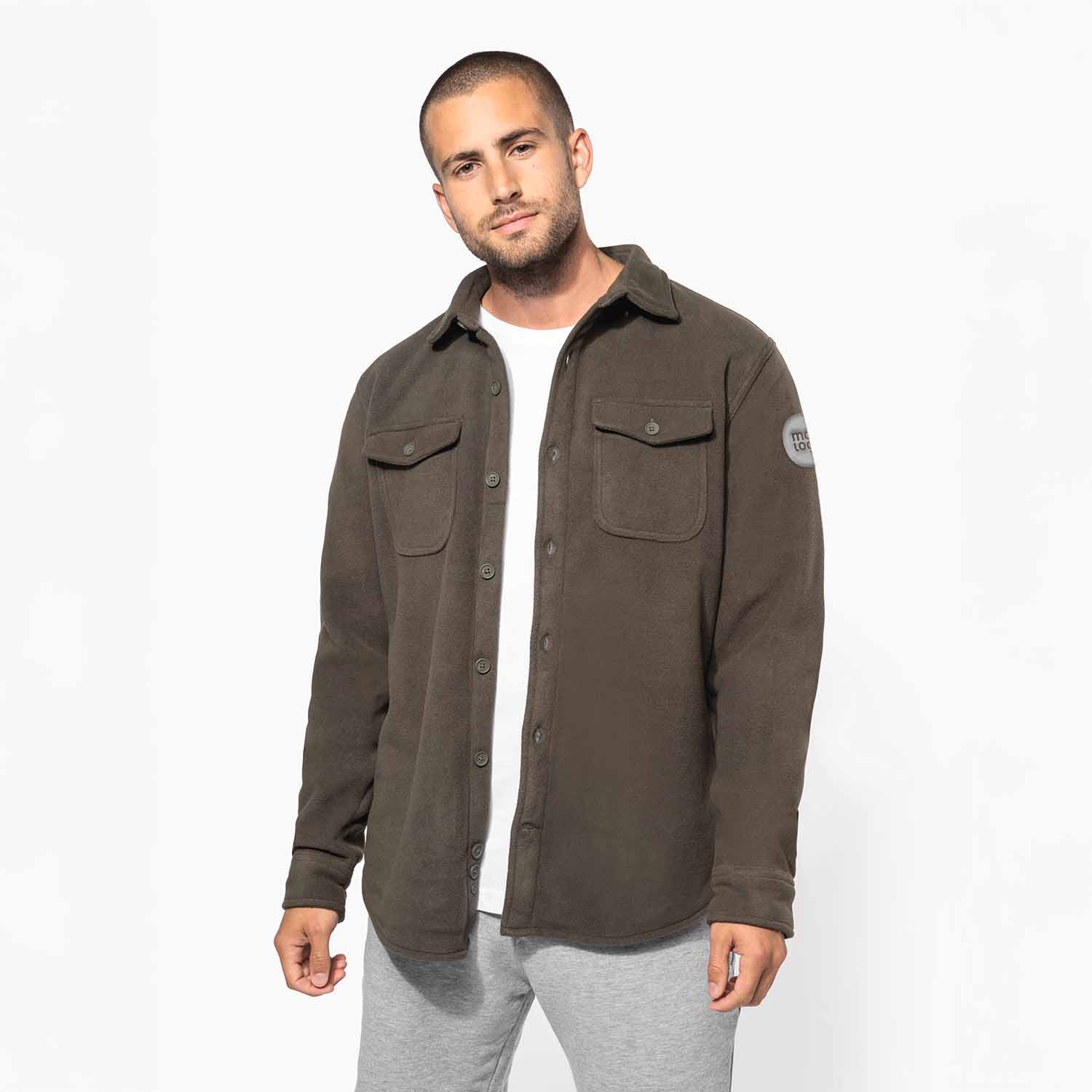 SURCHEMISE POLAIRE HOMME PERSONNALISABLE 'SHERPA TRAIL'