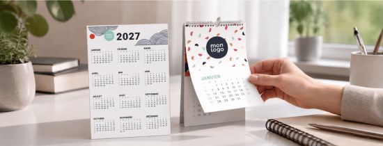 Calendriers A5 Personnalisés Avec Votre Logo | Dès 0,14€