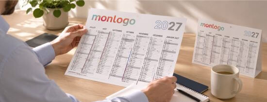 Calendriers Bancaire Personnalisés Avec Logo | Rembordés