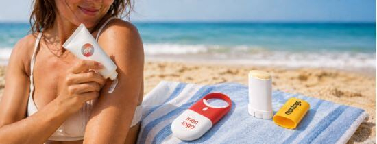 Crème Solaire Personnalisée Publicitaire avec Logo