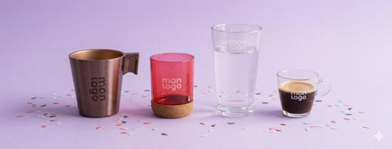 Mug en Verre Personnalisé avec Logo | Impression, Gravure