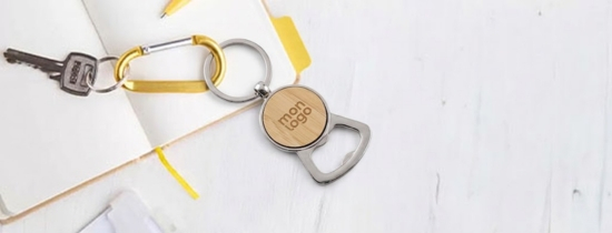 Porte-Clés Décapsuleur Personnalisé Publicitaire avec Logo | Cadeau Entreprise