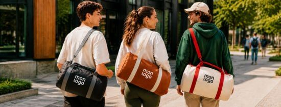 Sac Polochon Personnalisé avec Logo | Imprimé ou Brodé