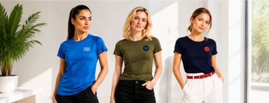 T-shirt Femme Personnalisé | Impression ou Broderie | Dès 1,31€