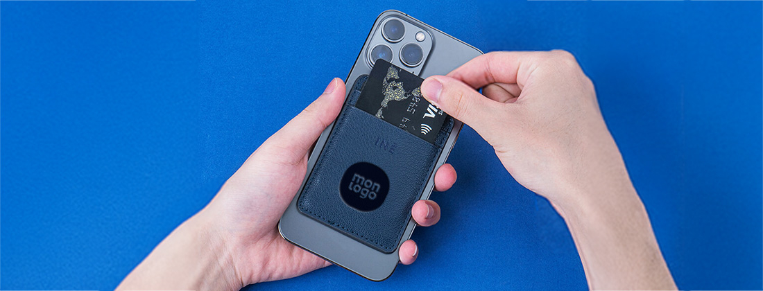 Porte-Cartes Grises Personnalisés Avec Votre Logo