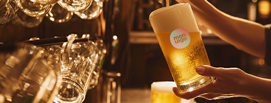 Verres A Bière Personnalisés Publicitaires avec Logo | Cadeau Entreprise