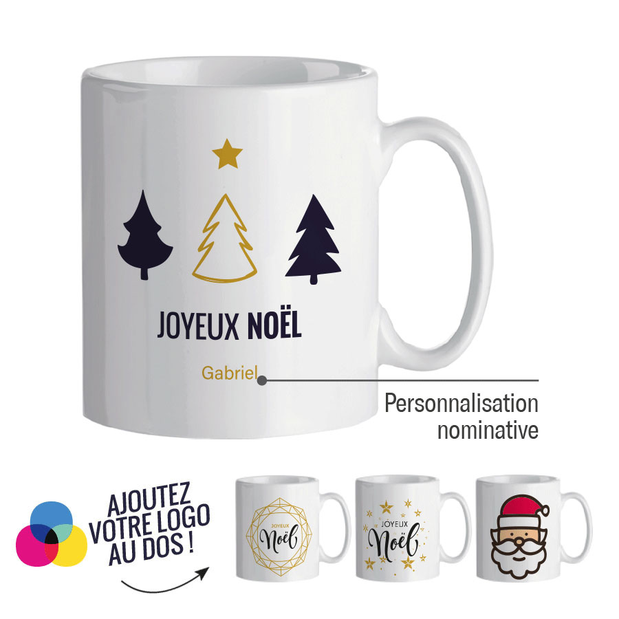 MUG PERSONNALISABLE DE NOËL 'LAAX'
