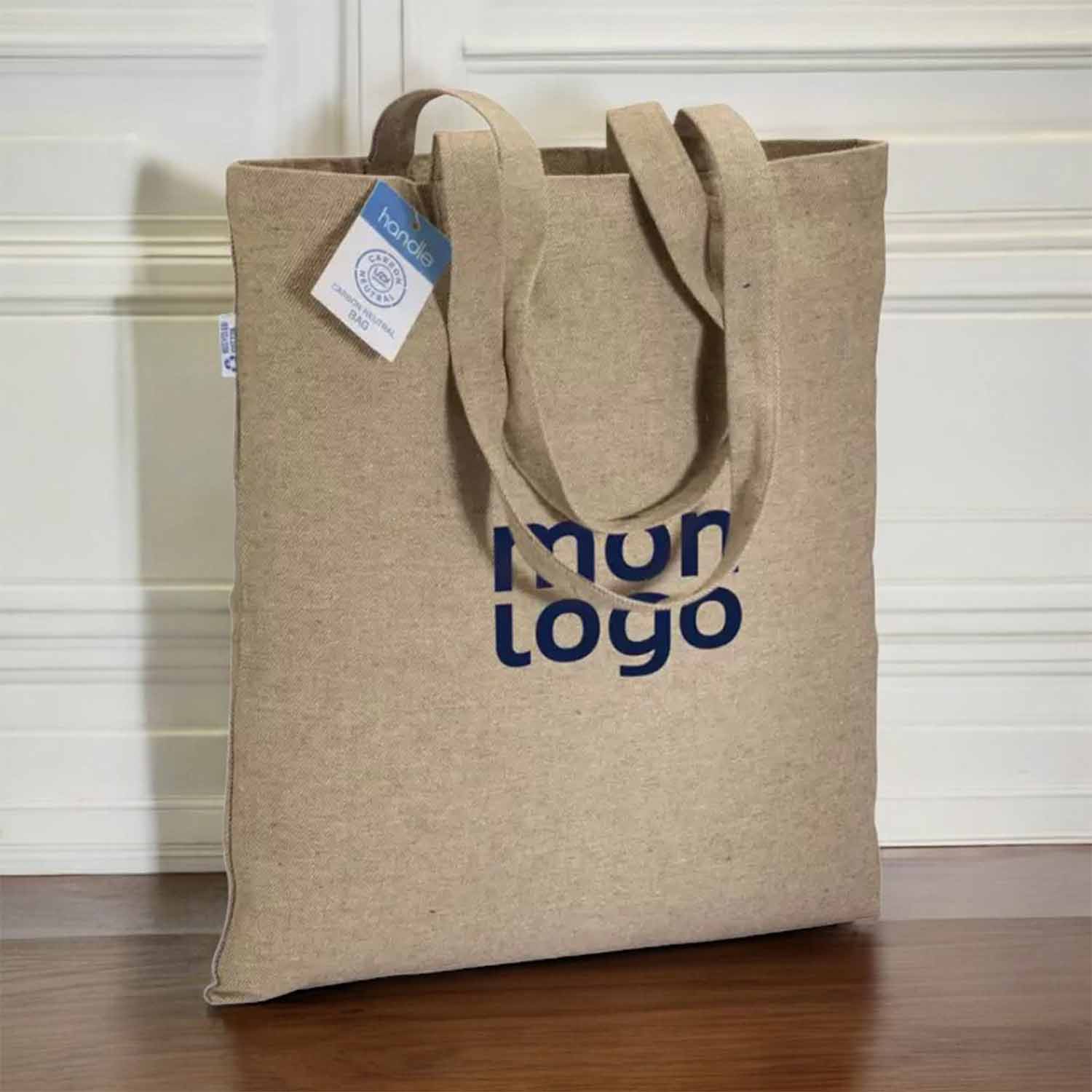 TOTE-BAG PERSONNALISÉ RECYCLE A IMPACT CARBONE NEUTRE 'MALOY'