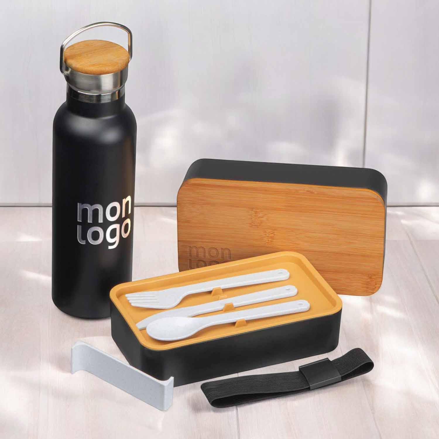 SET PERSONNALISE LUNCHBOX ET BOUTEILLE 'CASSAU'