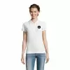 POLO PUBLICITAIRE FEMME 'PEOPLE' BLANC 210 GR/M²