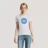 TEE SHIRT BLANC 'IMPERIAL' FEMME 190 GR/M²