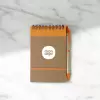 BLOC NOTES PERSONNALISÉ AVEC STYLO 'PAPYRUS' LIGNÉ