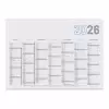 CALENDRIER BANCAIRE RIGIDE PERSONNALISE 55X40,5 CM 'PLANNING'