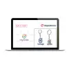 PORTE CLES PUBLICITAIRE SUR MESURE EN PVC SOUPLE 2D 'MISURA'