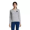 MARINIÈRE PUBLICITAIRE COL ROND FEMME 'MARINE' 150GR/M²