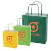 SAC PAPIER KRAFT PUBLICITAIRE ANSES TORSADEES 'CUBANO' 18X22X8 cm 90 GR/M²