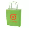 SAC PAPIER KRAFT PUBLICITAIRE ANSES TORSADEES 'CUBANO' 22X31X10 cm 90 GR/M²