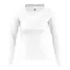 TEE SHIRT PERSONNALISÉ FEMME MANCHES LONGUES 'MAJESTIC' BLANC 150 GR/M²