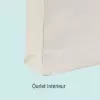 TOTE BAG COTON BIO PERSONNALISABLE AVEC SOUFFLET 'LARGO' 220G/M2