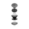 SUPPORT PUBLICITAIRE POUR TÉLÉPHONE POPSOCKETS® 'POPGRIP' FINITION ALUMINIUM