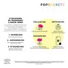 SUPPORT PUBLICITAIRE POUR TÉLÉPHONE POPSOCKETS® 'POPGRIP' FINITION ALUMINIUM