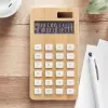 CALCULATRICE PERSONNALISÉE EN BAMBOU 'CALCULEO'