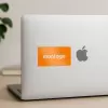 STICKER FLUO RECTANGLE PERSONNALISE 'KLISTER FLUO' 4X6