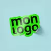STICKER FLUO PERSONNALISE A LA FORME 'KLISTER FLUO' 