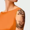 PLANCHE TATOUAGE PERSONNALISEE NOIR 19x28 CM 'MAORO'
