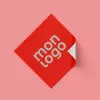 STICKER FLUO CARRE PERSONNALISE 'KLISTER FLUO' 4X4