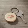 PORTE CLES EN BOIS PERSONNALISABLE 'WOODIE ROND'