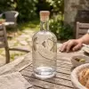 CARAFE PUBLICITAIRE EN VERRE BOUCHON BOIS 750ML 'POUPOI'
