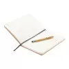 CARNET A5 EN LIÈGE AVEC STYLO BAMBOU PERSONNALISÉ 'LEIRIA'