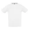 T SHIRT PERSONNALISÉ RESPIRANT HOMME 'SPORTY' BLANC 140 GR/M²