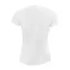 TEE SHIRT PUBLICITAIRE RESPIRANT FEMME BLANC 'SPORTY' 140 GR/M²