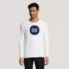 T SHIRT SPORTIF MANCHES LONGUES PUBLICITAIRE HOMME 'KOURY' 140 GR/M² BLANC