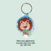 PORTE CLÉS PUBLICITAIRE SUR MESURE EN DOMING 'IRIVO'