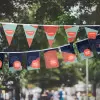 GUIRLANDE DE FANION PUBLICITAIRE 'FESTA'