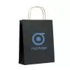 SAC PAPIER KRAFT PUBLICITAIRE ANSES TORSADEES 'HONDURO' 18X21X8 CM 90 GR/M²