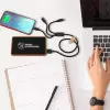 BATTERIE DE SECOURS 5000 MAH SCX® PERSONNALISÉE ANTIBACTÉRIENNE EN BOIS AVEC LOGO LUMINEUX 'CHEDI'
